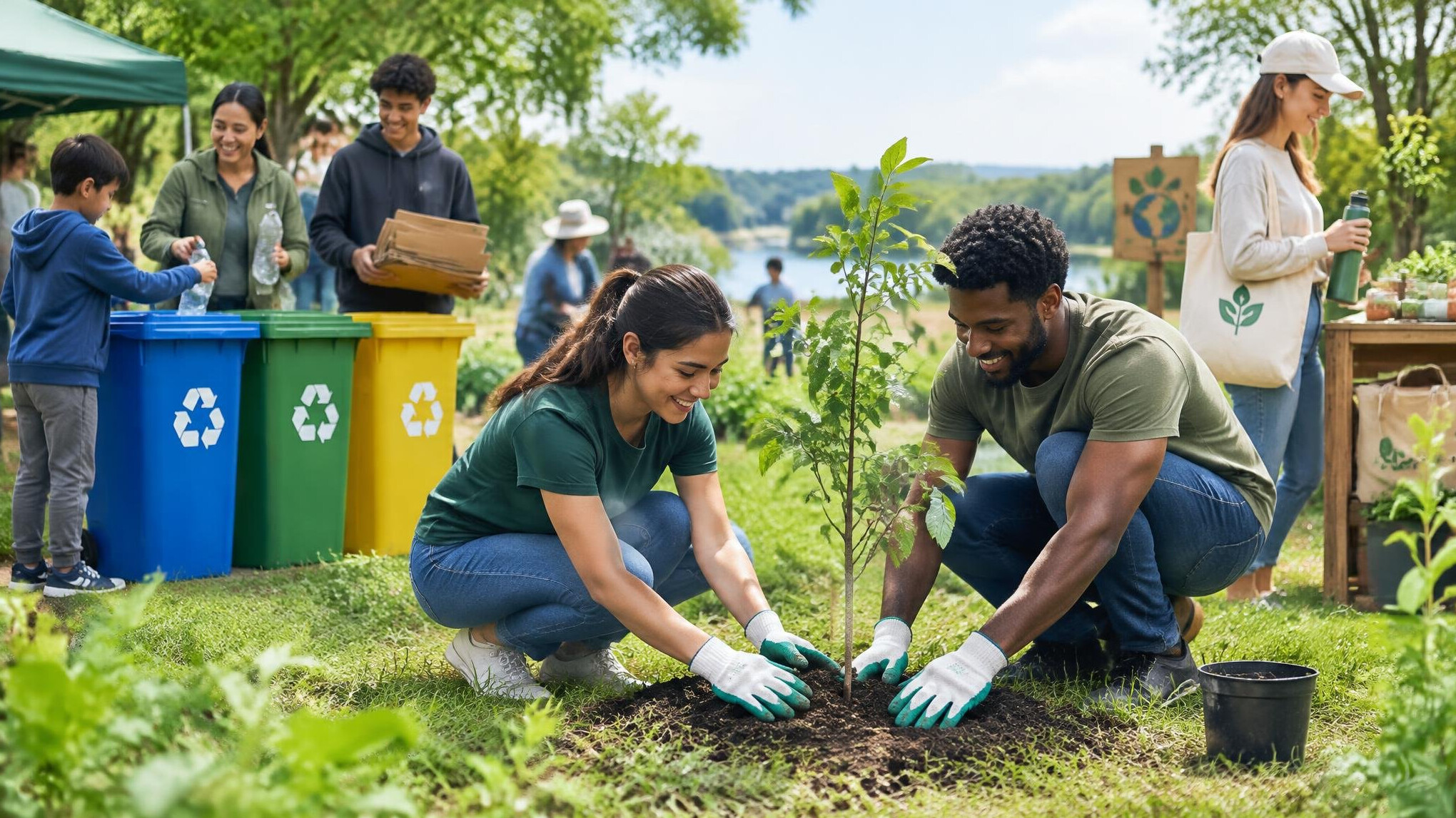 community recycling event